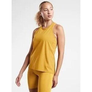 Athleta Ultimate Train Tank Oxidized Yellow Olive Women's Plus Size 2x